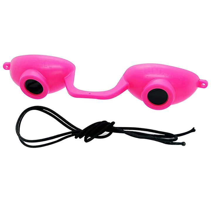 Super Sunnies Evo Flexible UV Eye Protection, FDA Compliant Tanning Bed Goggles, Red Light Therapy Glasses - Pink