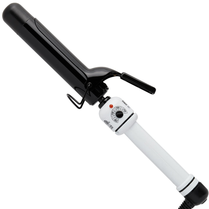 HOT TOOLS HTBW45 Spring Curling Iron, Black/White, 1 1/4 Inches