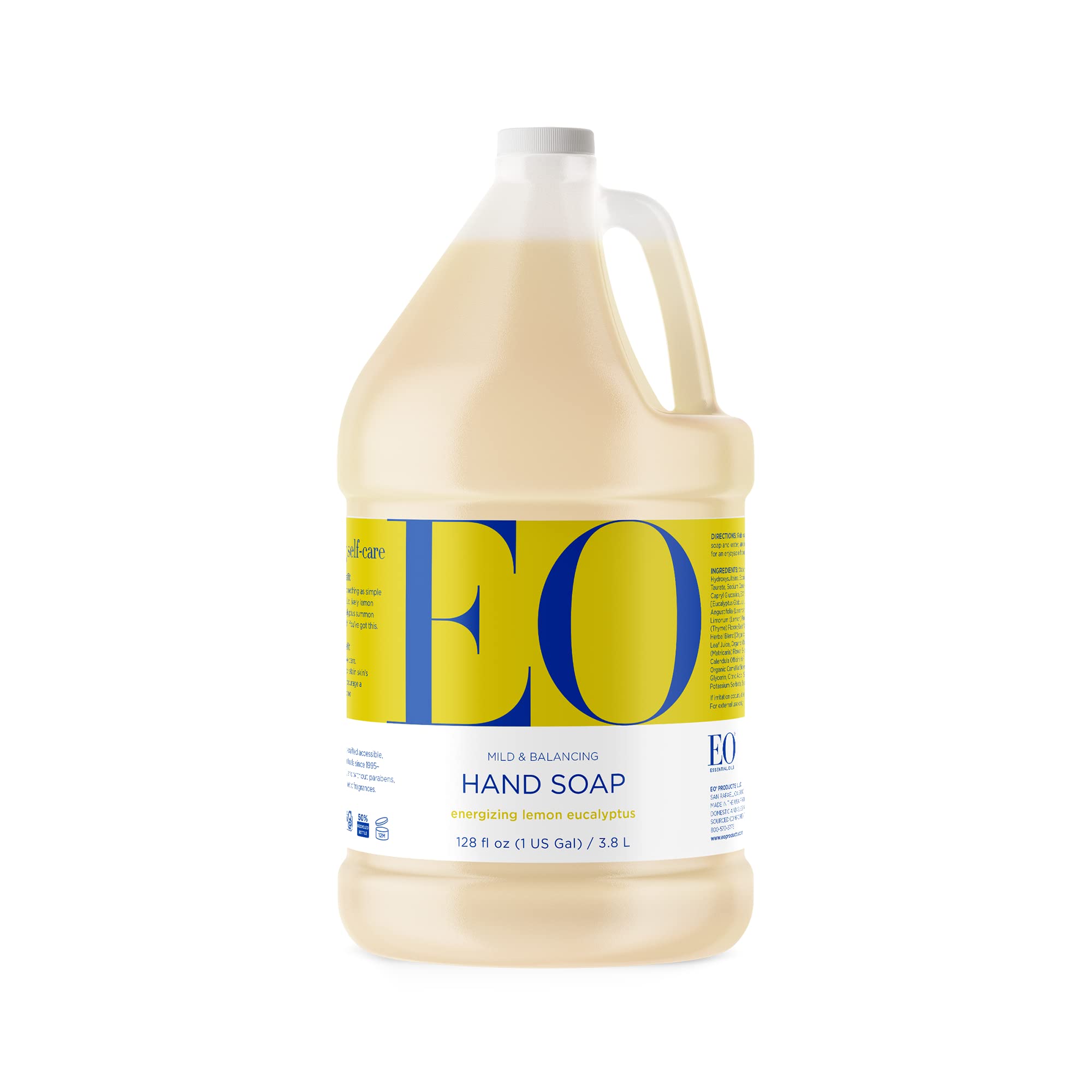 EO Hand Soap: Lemon and Eucalyptus, 128 Ounce Refill