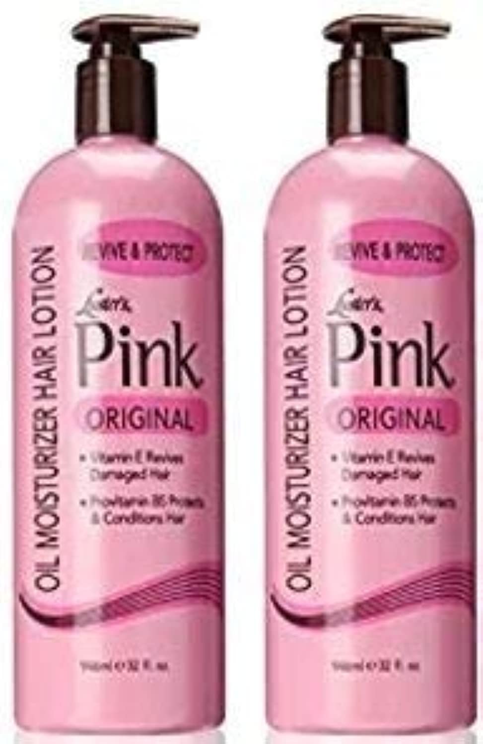 Luster's Pink Oil Moisturizer Hair Lotion, 32 Ounce (Packaging may vary) (2 Pack)