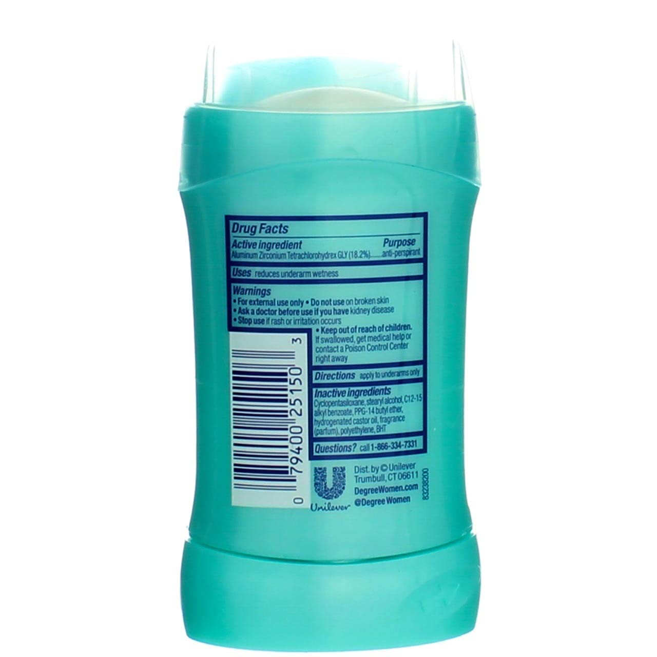 Degree Sheer Powder Invisible Solid Body Responsive Deodorant, 1.6 Ounce