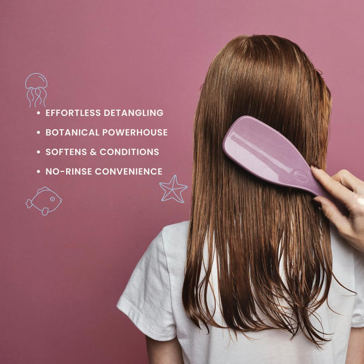 Nemah - Kids Leave-In Conditioner & Detangler with Squalane, Coconut Oil, and Rosemary - Dermatologist-Tested, Vegan, & Cruelty-Free - 4 oz.