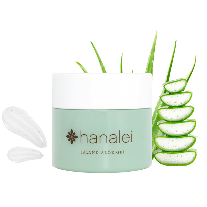 Aloe Soothing Gel (100g) with papaya enzyme, and infused with vitamins A, C, and E, from Hanalei Company