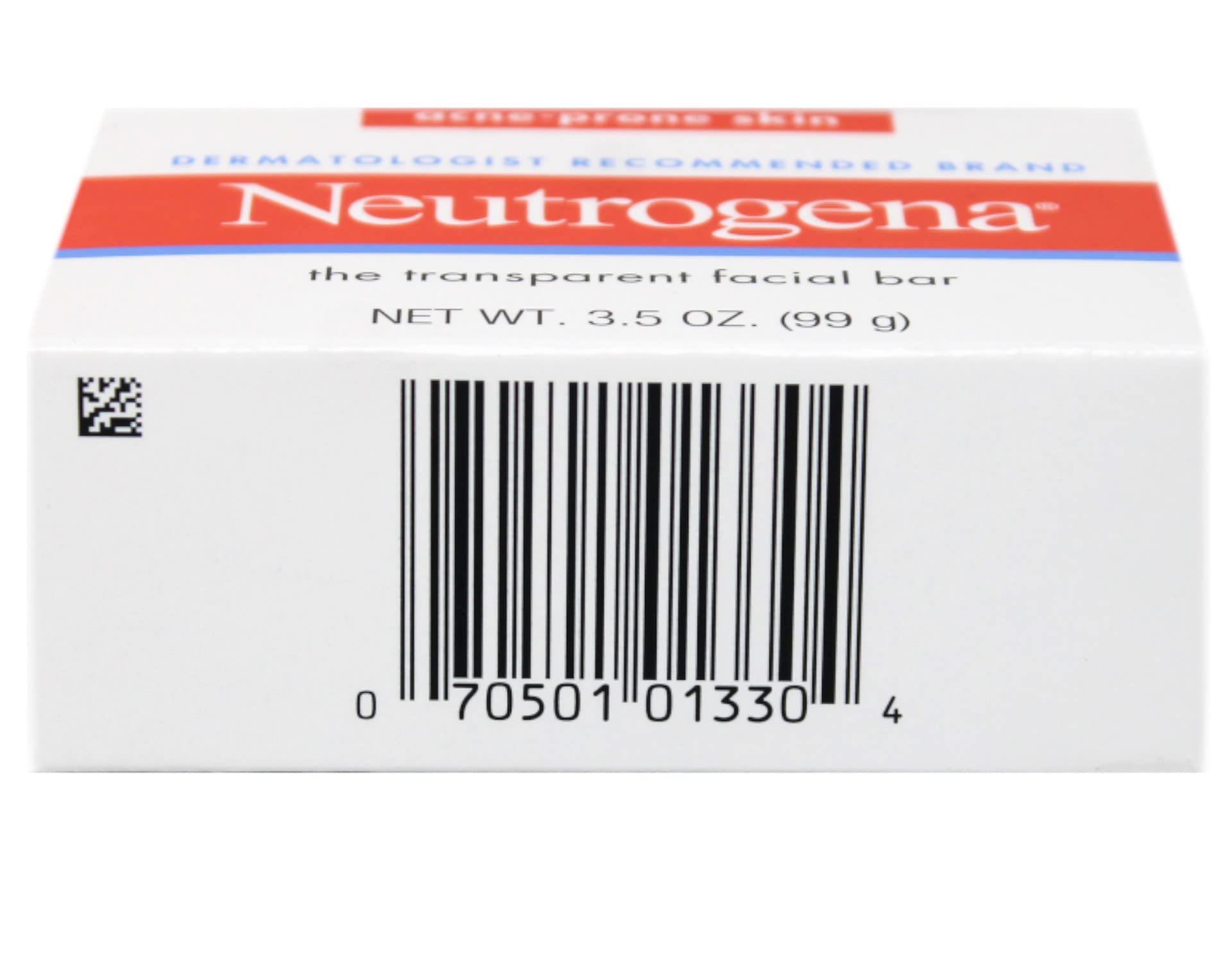 Neutrogena Transparent Facial Bars, Acne-Prone Skin Formula, 3.5 Ounce (Pack of 8)