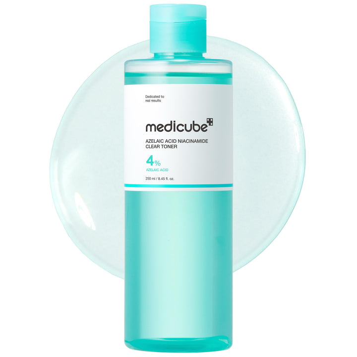 medicube Azelaic Acid Niacinamide Clarifying Toner | Troubled Skin Care, Ideal for Purifying & Calming | 4% Azelaic Acid & 2% Niacinamide| Soothing Daily Toner | Korean Skin Care | 8.45 fl.oz
