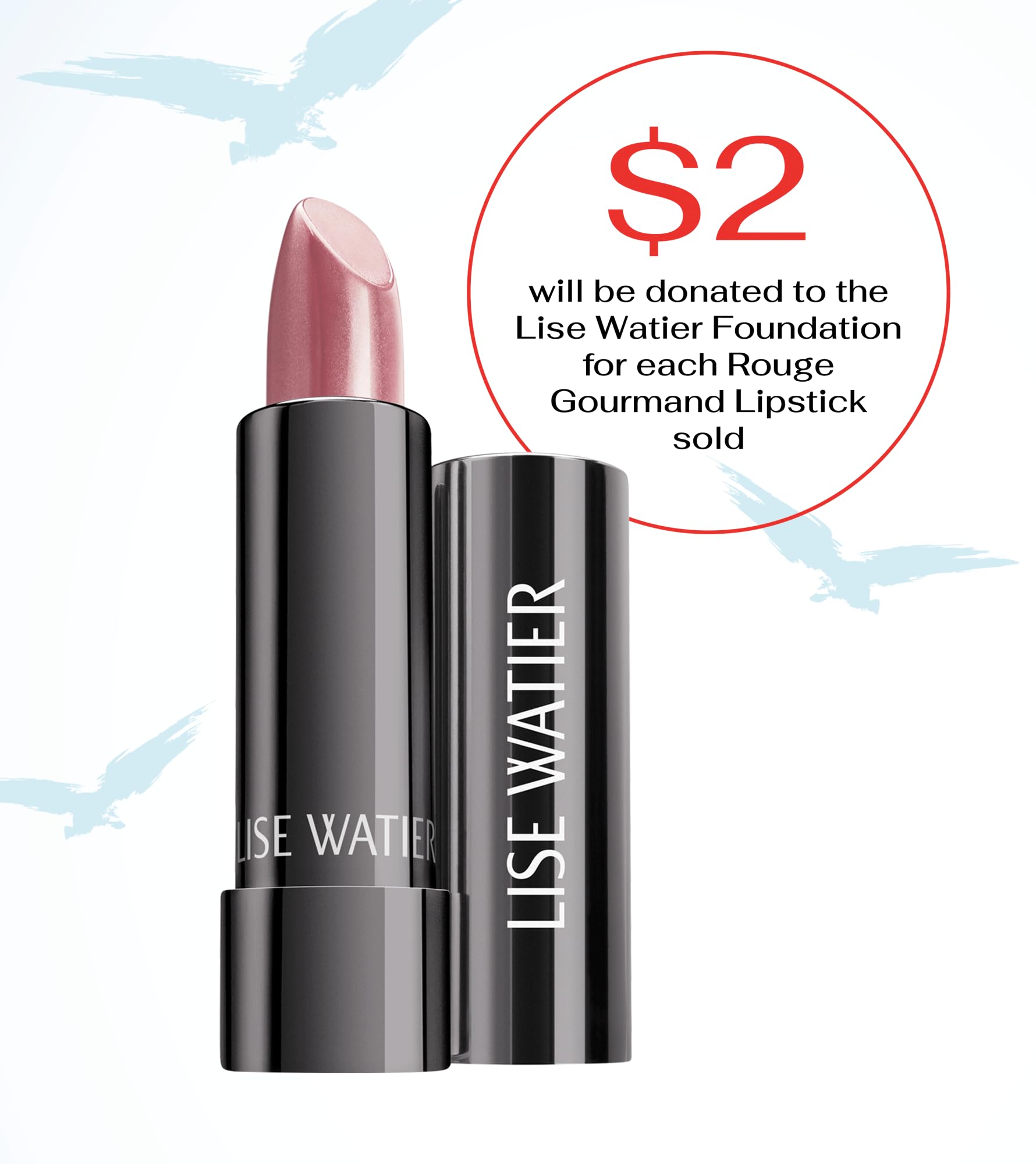 Lise Watier Rouge Gourmand Lipstick, Red Delight, 0.14 oz