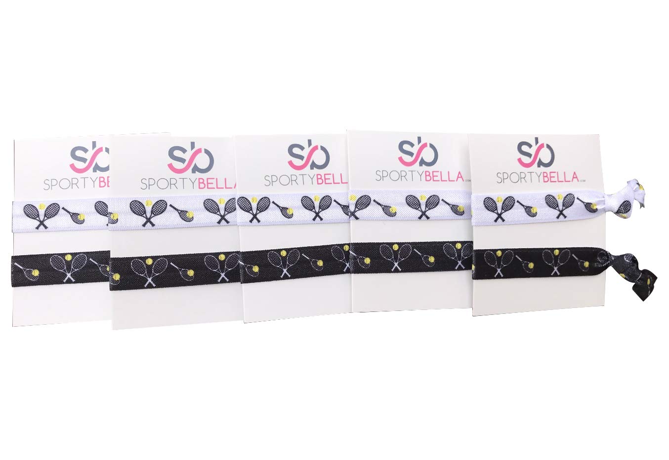 Infinity Collection Infinity Collection Tennis Hair Hair Ties, Tennis Hair Accessories, No Crease Tennis Hair Elastics Set, for Girl Tennis Players