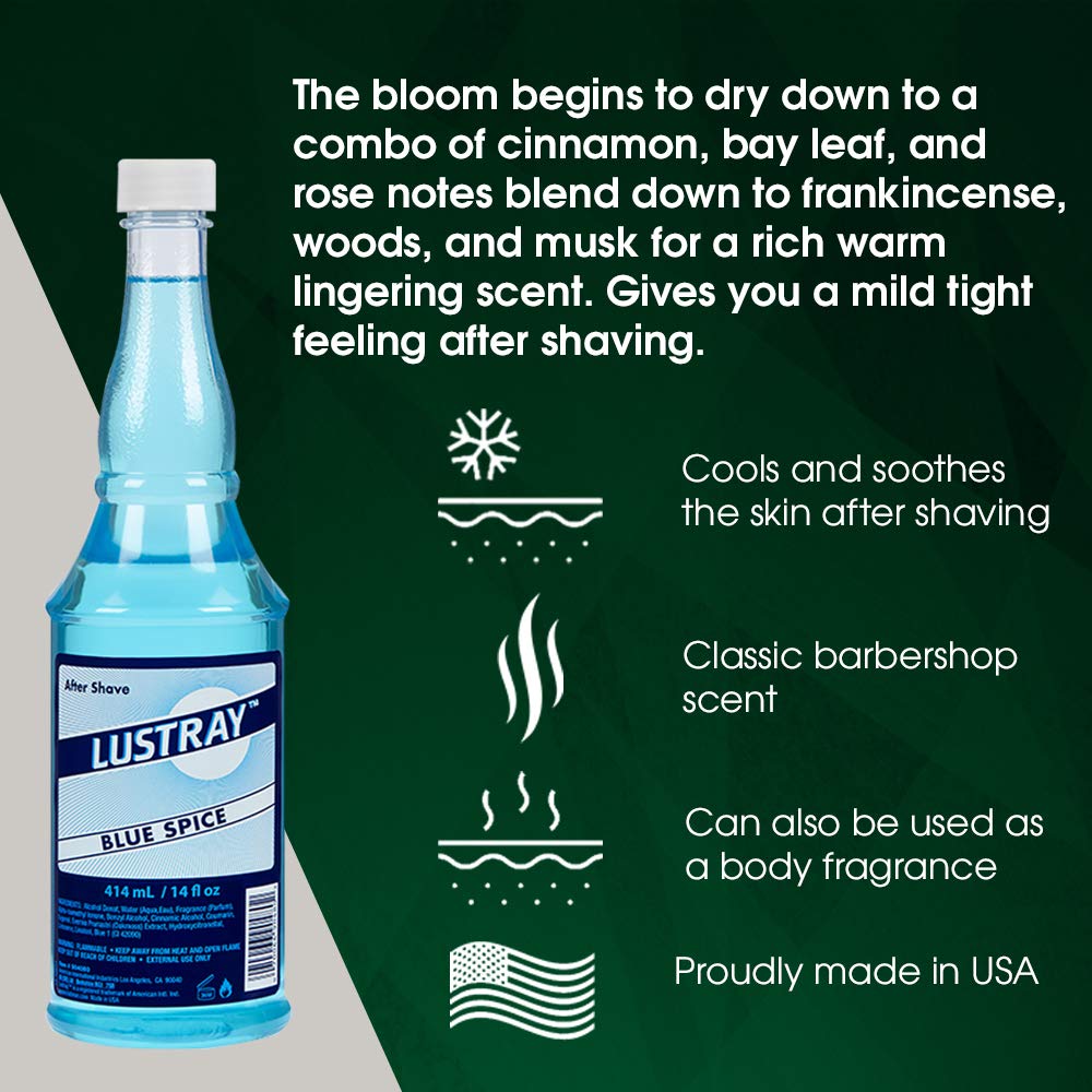 Clubman Lustray Blue Spice After Shave 14 oz. 904080