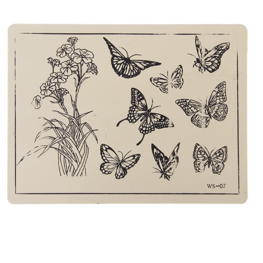 ROSENICE Patterned Tattoo Temporary Tattoos Stickers Practice Skin for Beginner 20x15CM - 5 Sheet