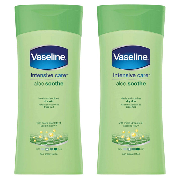 Vaseline Intensive Care Aloe Soothe Lotion 400Ml - Pack of 2