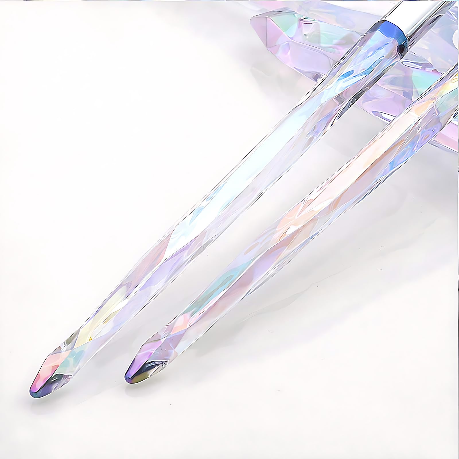 Makeup Eye Brush Set, Kingtree 10 Pieces Latest Diamond Handle Eyeshadow Eyeliner Blending Crease Makeup Brushes, Professional Cosmetics Eyebrow Lip Make Up Tools