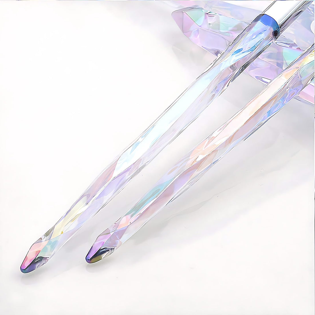 Makeup Eye Brush Set, Kingtree 10 Pieces Latest Diamond Handle Eyeshadow Eyeliner Blending Crease Makeup Brushes, Professional Cosmetics Eyebrow Lip Make Up Tools