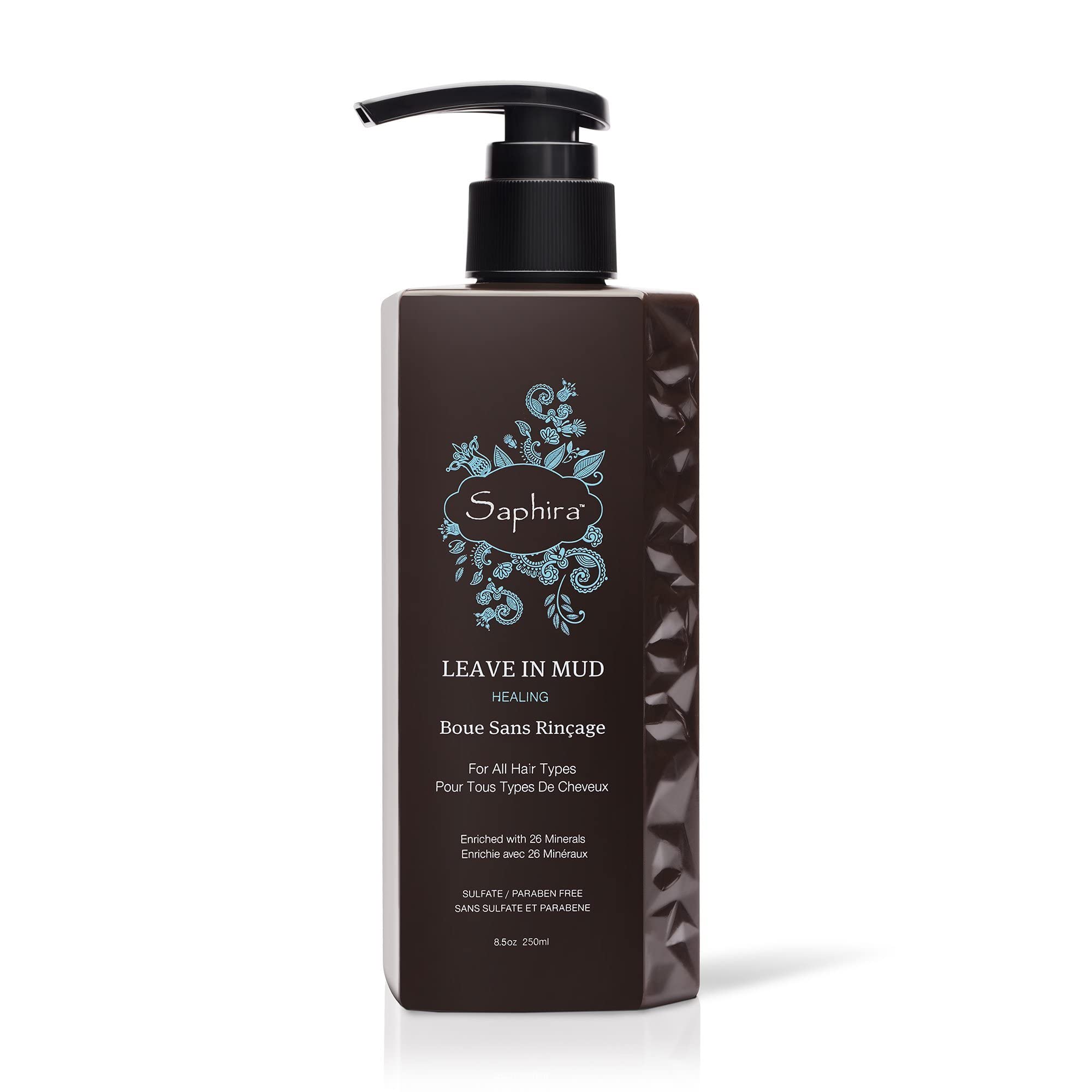 Saphira Leave in Mud - For Normal to Dry Hair - 250 ml / 8.5 oz.