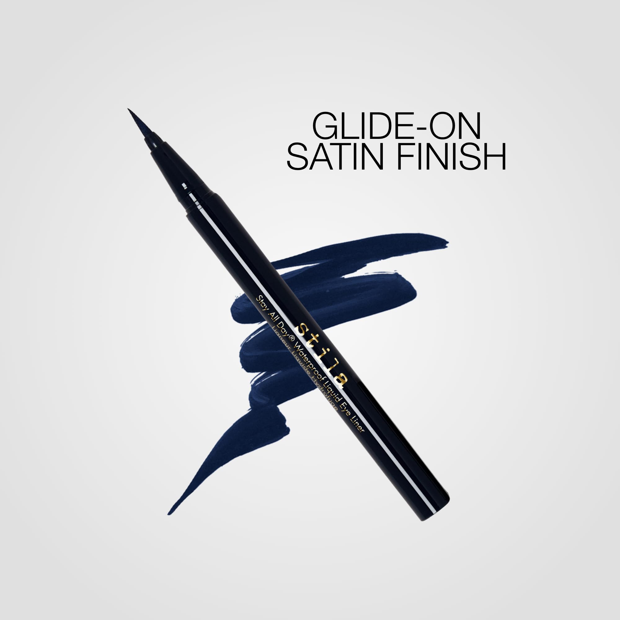stila Stay All Day Waterproof Liquid Eye Liner, Midnight (Deep Blue)