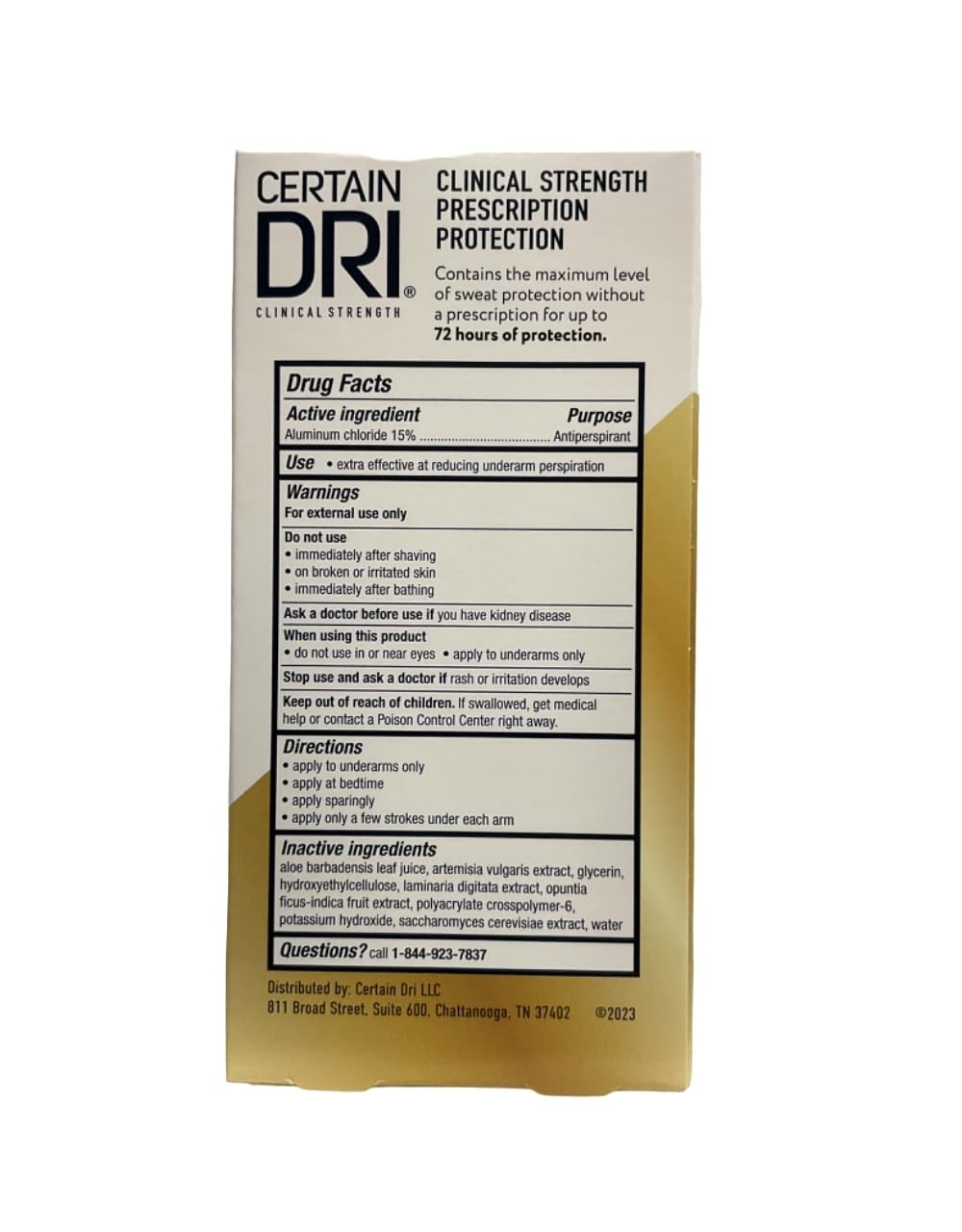 Certain Dri Roll-On Anti-Perspirant 1.2 Fl Ozs, (Pack of 3)