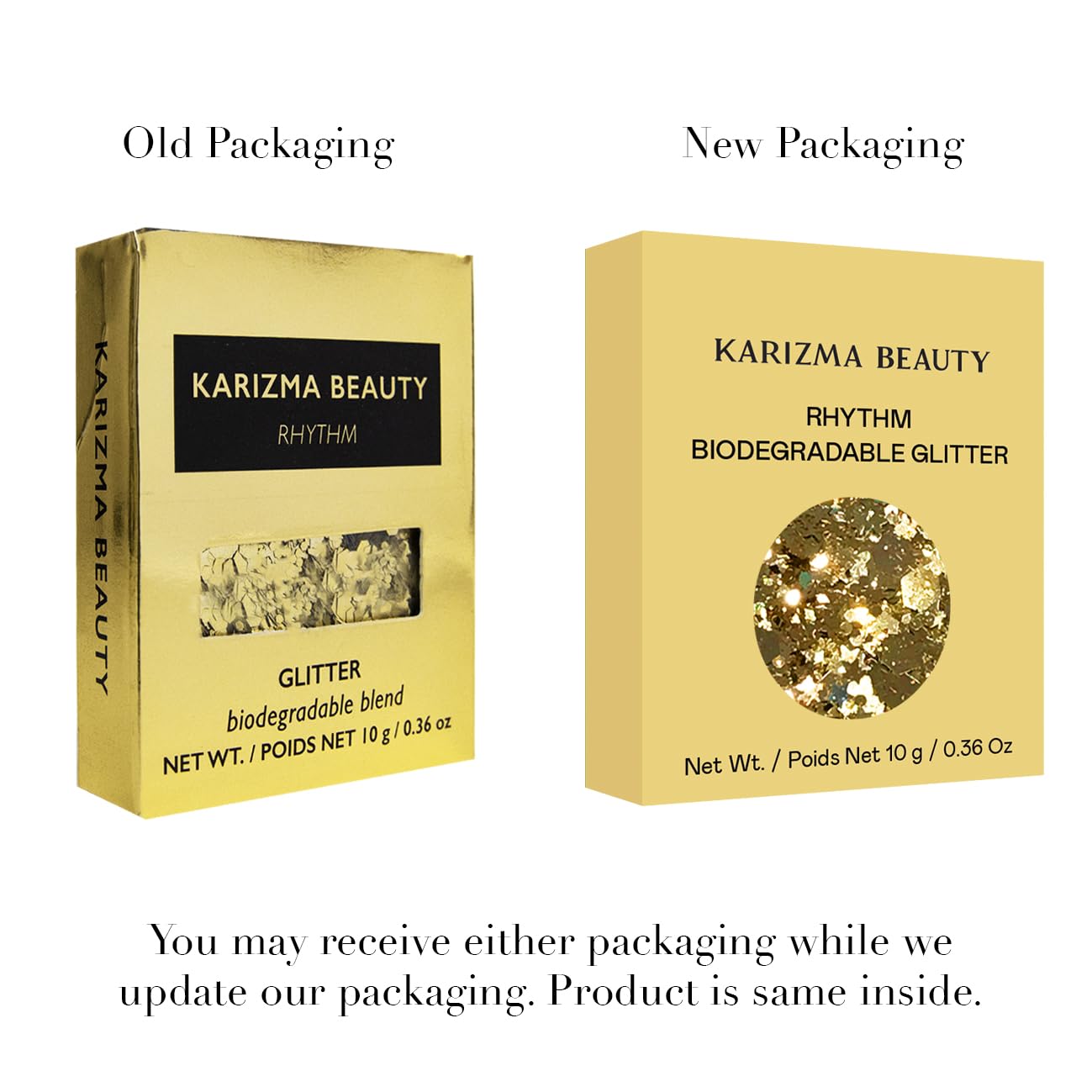 Rhythm Biodegradable Chunky Glitter // Karizma Beauty Gold Bio Glitter Eco Glitter Face Glitter Festival Chunky 10g