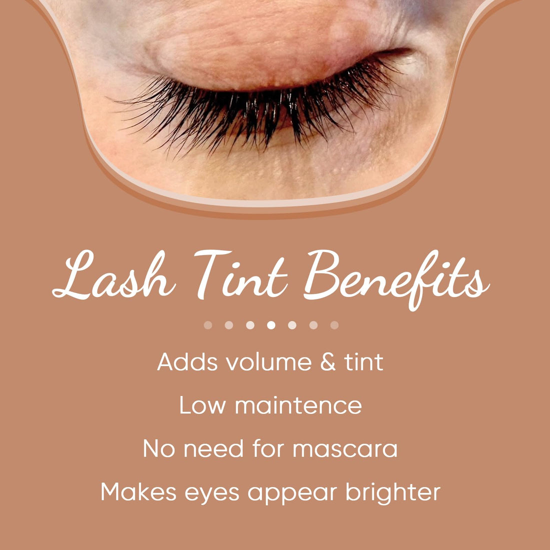 Lomansa Lash Color Kit - Instant Eyelash Color Black Brow Color with Natural Effects, Safe & Easy to Use 8ml