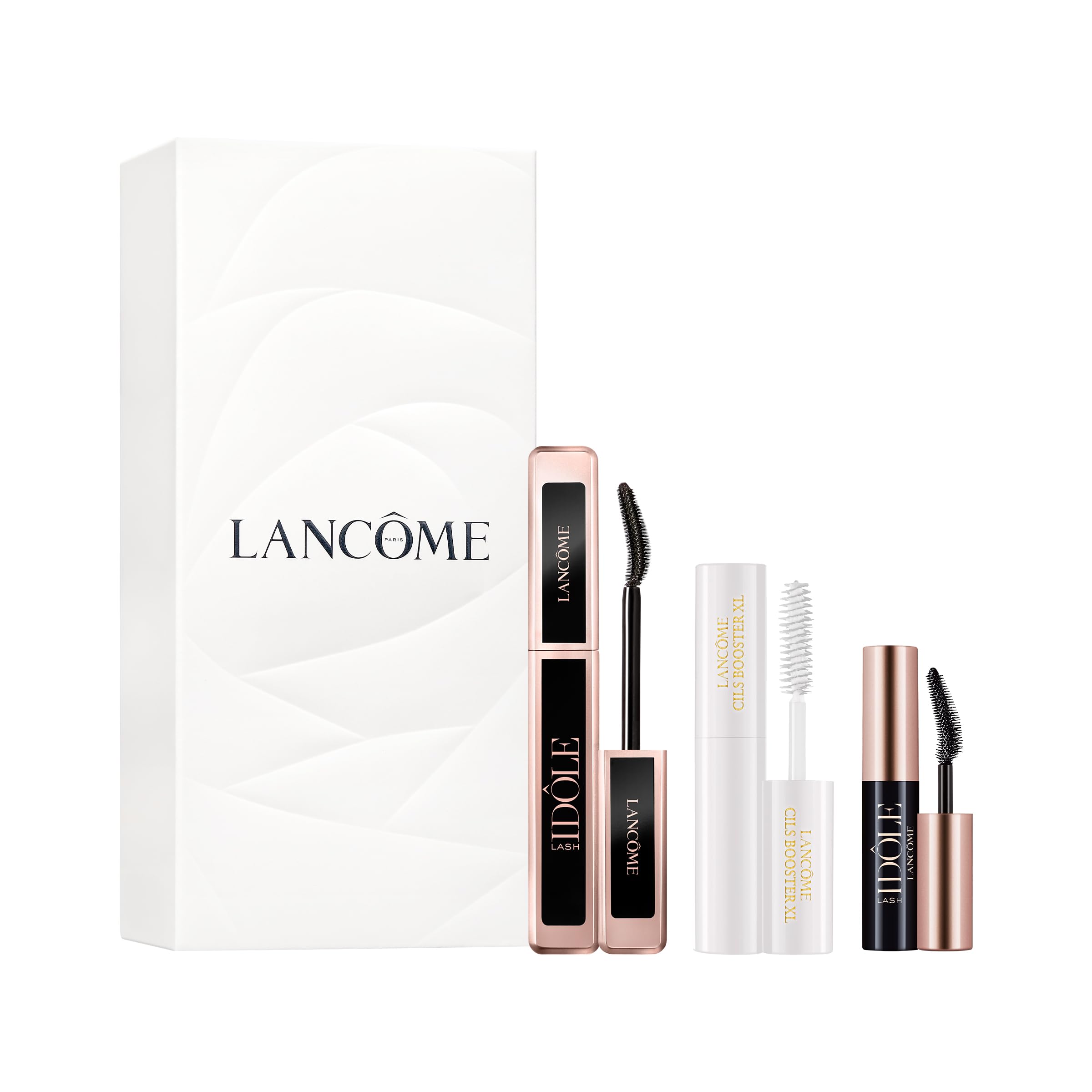 Lancôme Lash Idôle x Cils Booster XL Mascara Gift Set - Full Size Lash Idôle Mascara 0.27 Fl Oz, Travel Size Cils XL Enhancing Lash Primer 0.13 Fl Oz. and Mini Idôle Mascara 0.08 Fl Oz.
