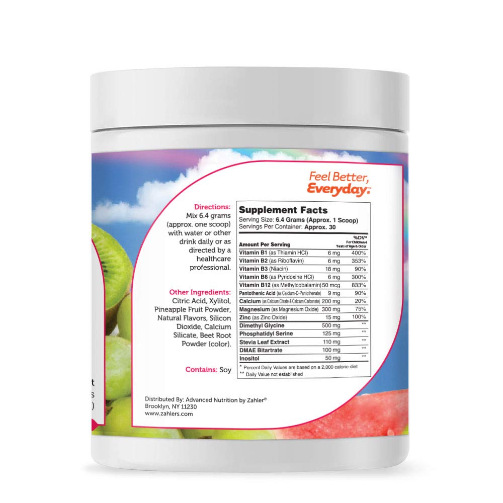 Zahler KidsActive, Kids Concentration Formula Powder, All Natural Children’s Supplement Supporting Focus, Certified Kosher, 30 Servings Fruit Punch Flavored Powder