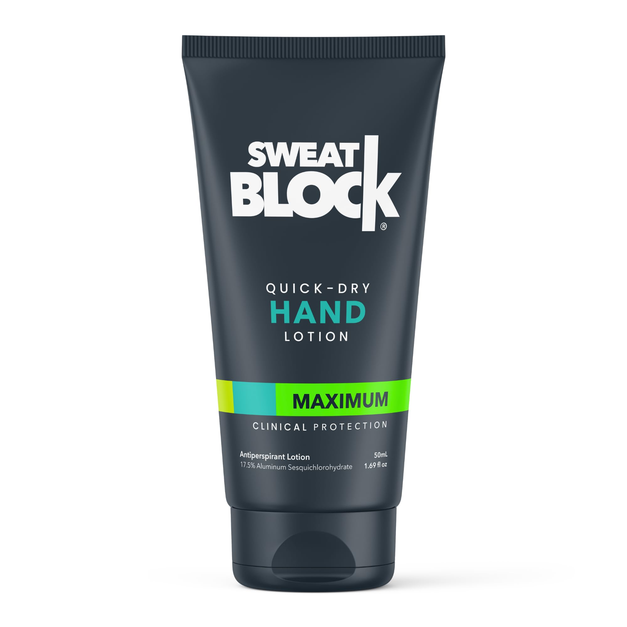 SweatBlock Antiperspirant Hand Lotion for Men & Women | Quick-Dry Hyperhidrosis Aid to Stop Excessively Sweaty Palms | Non Irritating | Dermatologist Tested Formula | Travel Size 1.69 fl oz