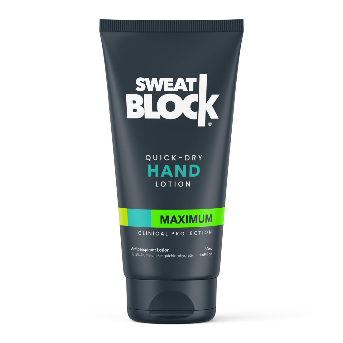 SweatBlock Antiperspirant Hand Lotion for Men & Women | Quick-Dry Hyperhidrosis Aid to Stop Excessively Sweaty Palms | Non Irritating | Dermatologist Tested Formula | Travel Size 1.69 fl oz