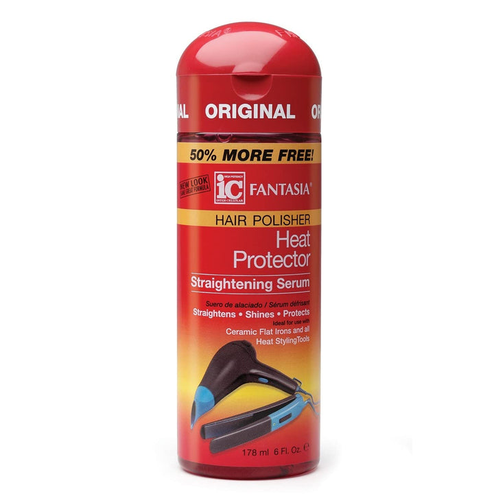 Fantasia IC Hair Polisher Heat Protector Straightening Serum, 6 Ounce