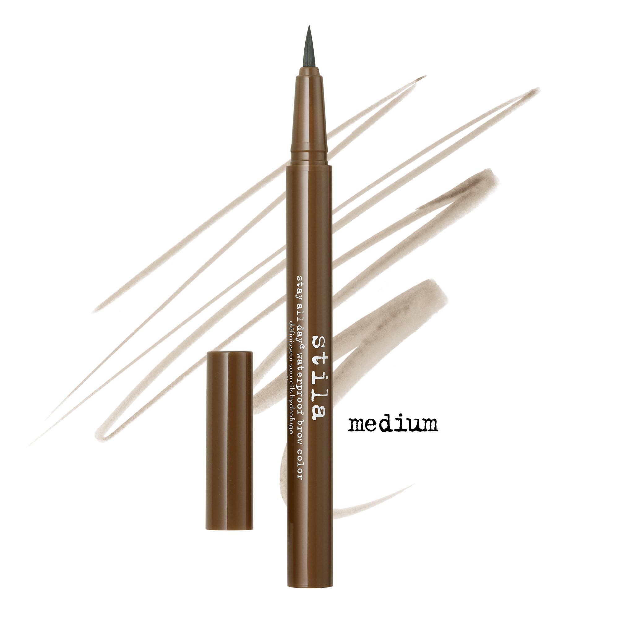 Stay All Day® Waterproof Brow Color | Shape & Define Eyebrows, Long-Lasting Wear, Fine Brush-Tip for Precise & Easy Application | Medium