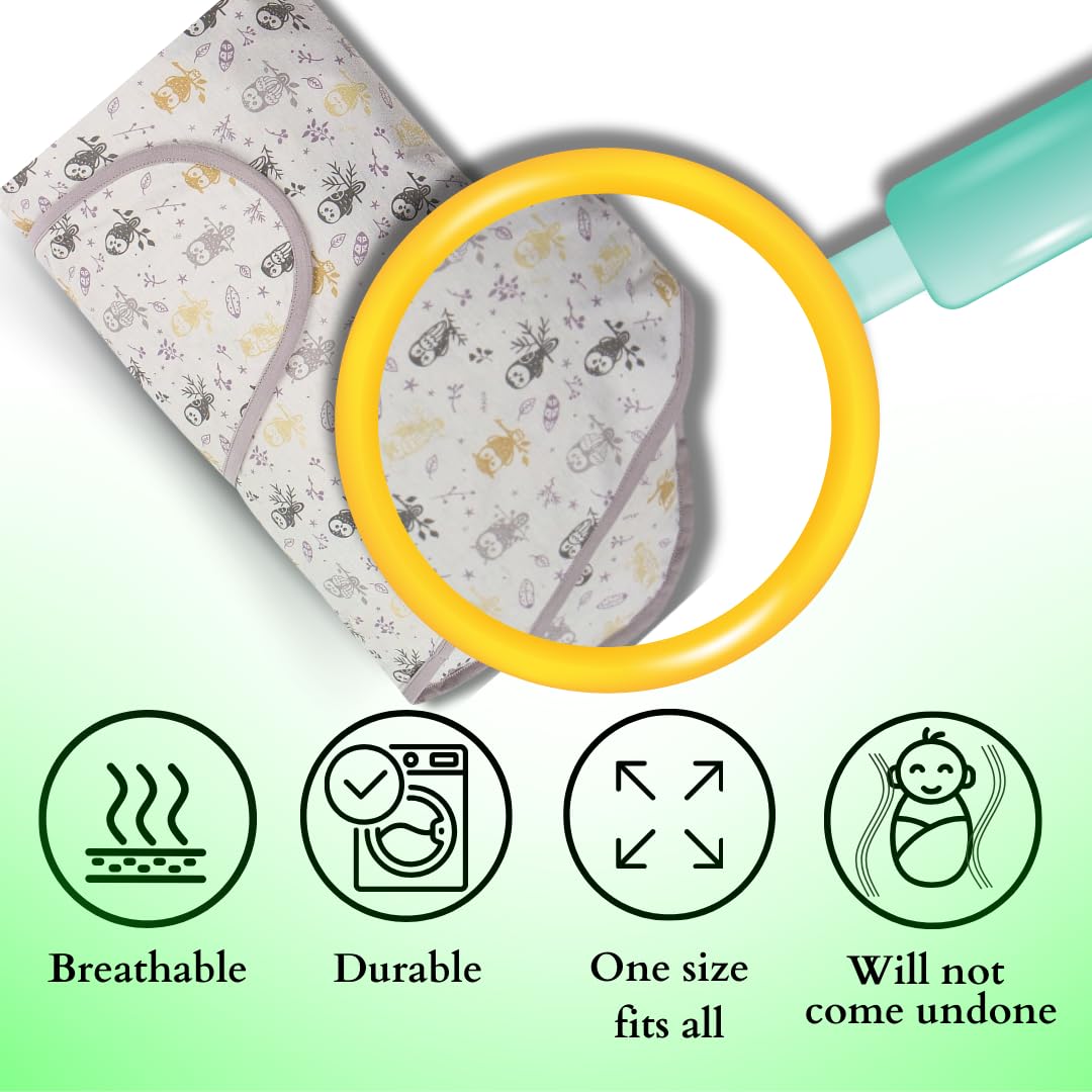 Miracle Blanket Swaddle Wrap – Help Your Newborn Sleep Longer – Soft & Secure Sleep Sack for Infants – Easy-to-Use Swaddling Blanket for a Calm Baby (Solid Heather Gray)