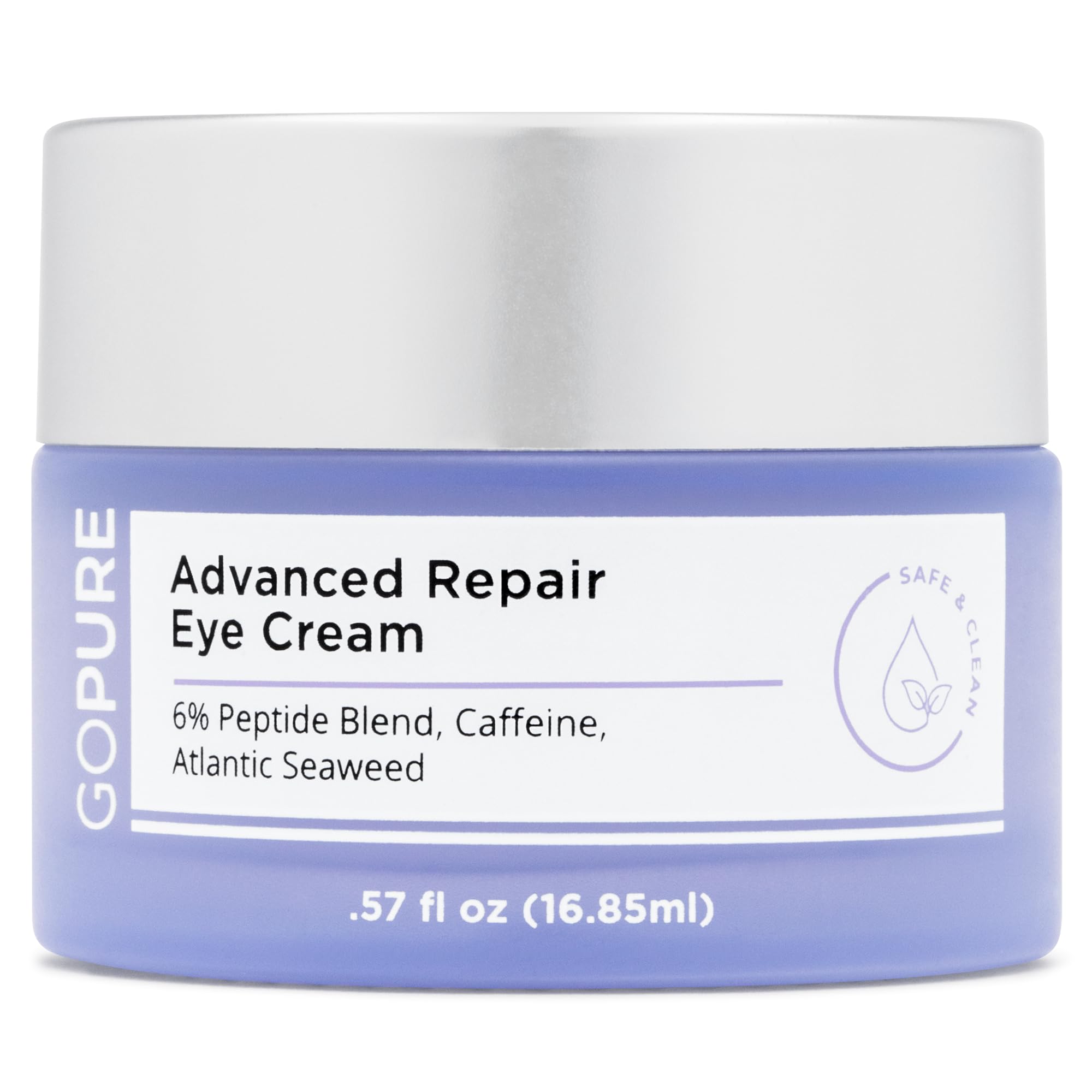 goPure Advanced Repair Eye Cream - Under Eye Cream for Puffiness, Bags, and Dark Circles, Visibly Improve the Look of Fine Lines, Wrinkles, and Crows Feet - 0.57 fl oz