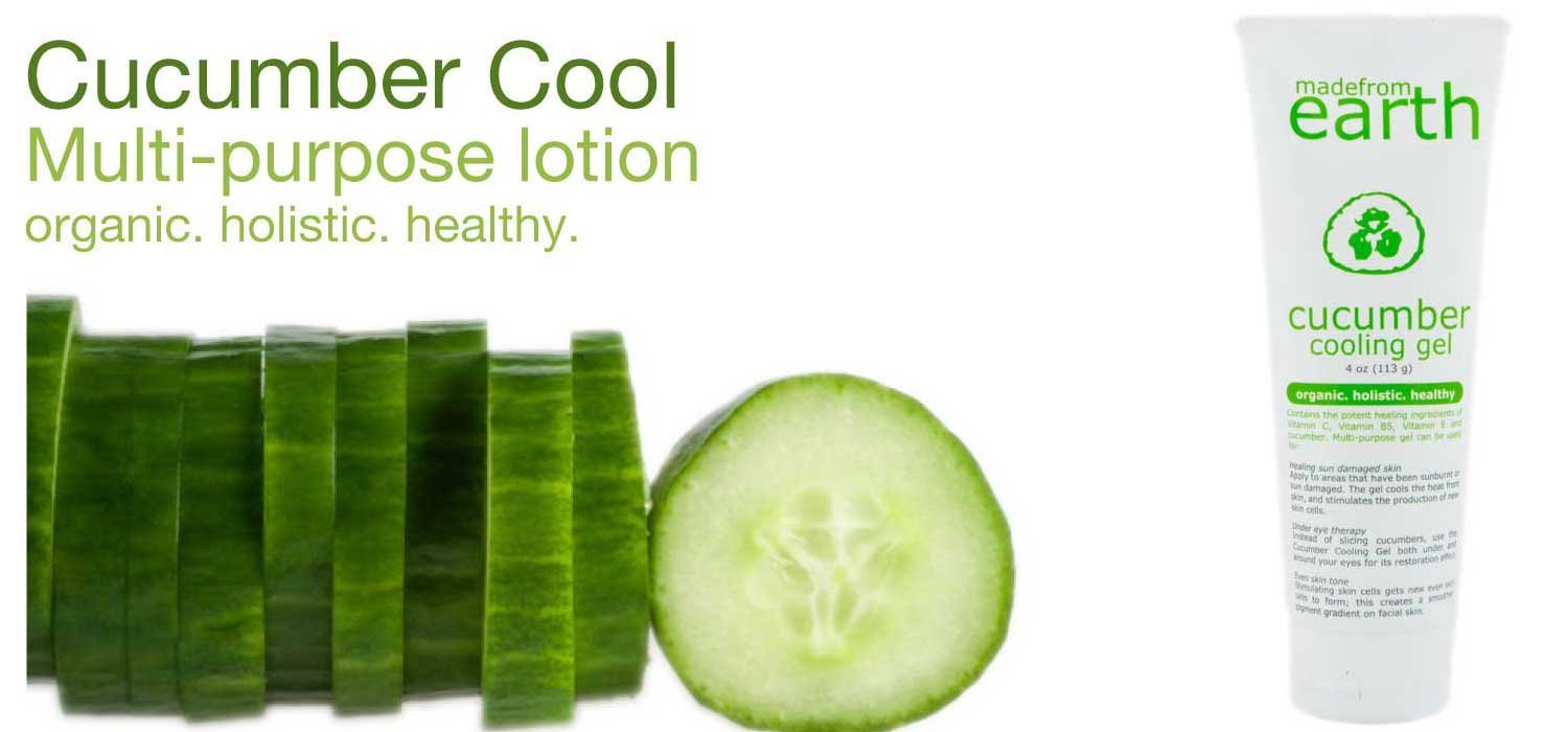 Made from Earth Cucumber Cooling Gel, Organic Cucumber, Vitamin C, and Aloe Vera