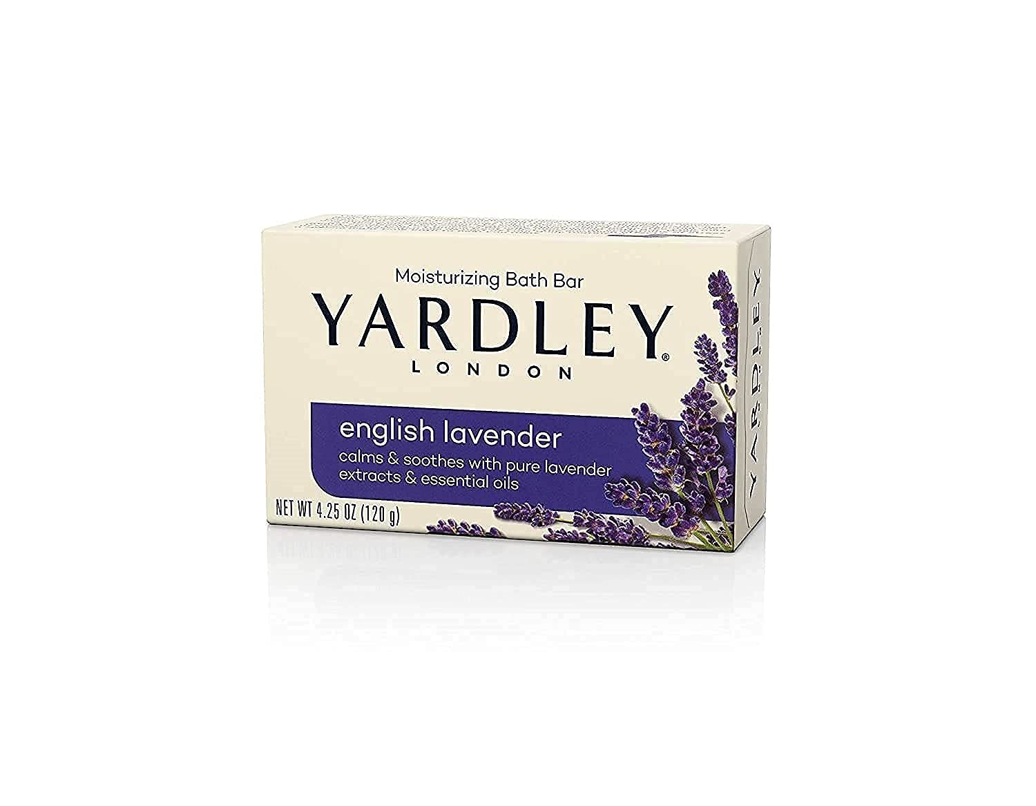 Yardley London English Lavender 4 Bar 4.25 oz (Packaging may vary)