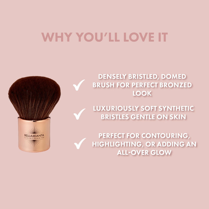 Bellamianta Large Kabuki Bronzing Brush For Women 1 Pc Brush