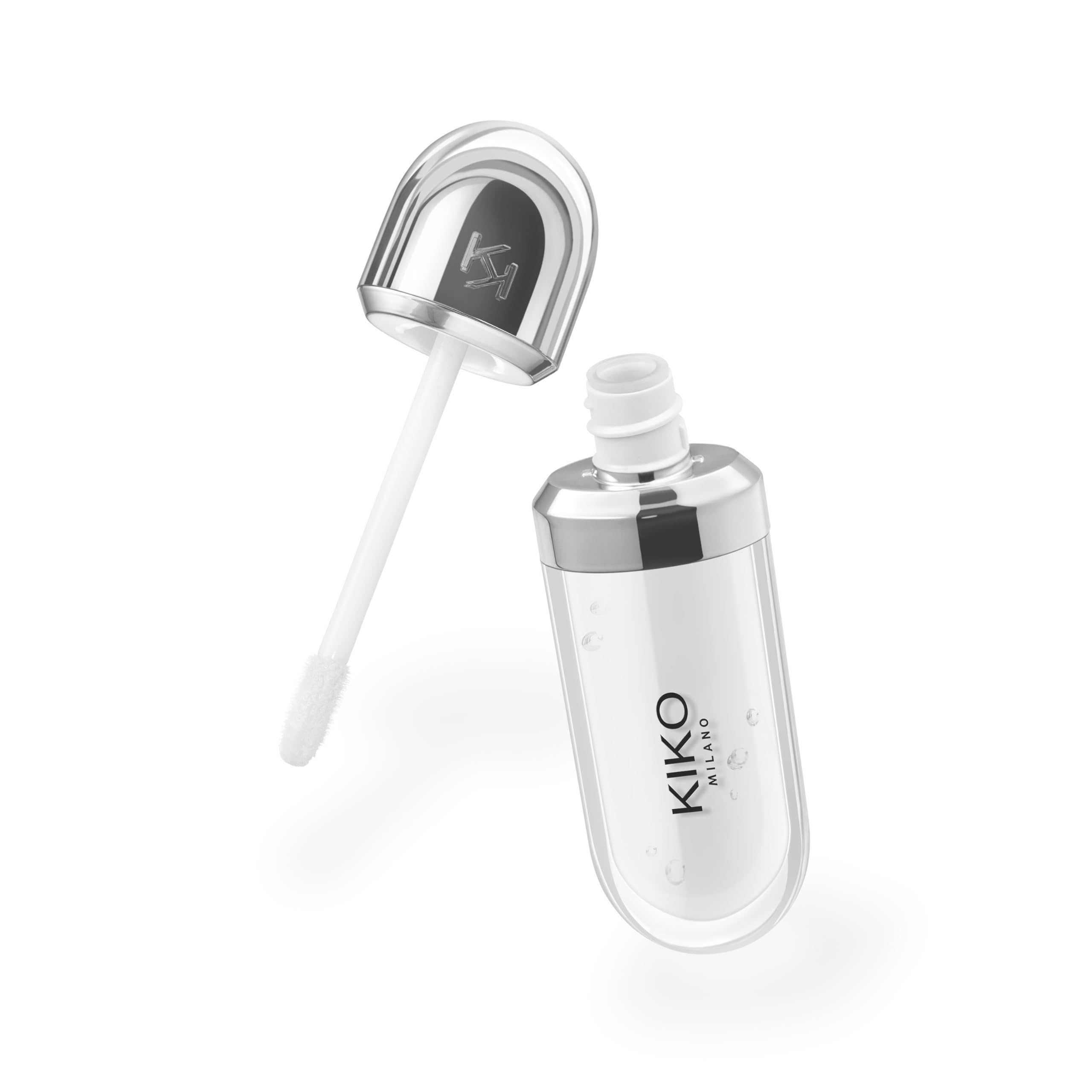 Kiko MILANO - 3d Hydra Lip Gloss 01 Softening Lipgloss for a 3D look | Clear Color | Non-Comedogenic | Professional Makeup | Made in Italy