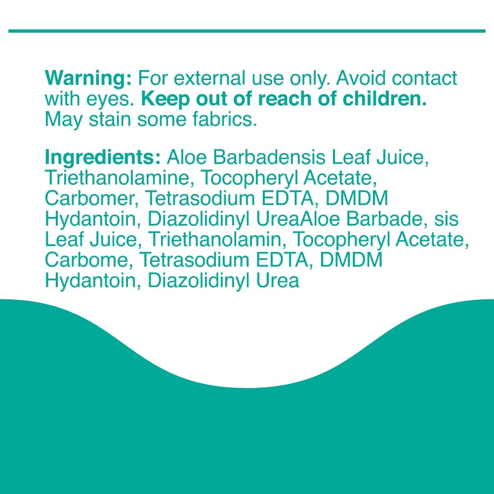 Eden Dews Organic Aloe Vera Gel 100% Pure & Natural Gel, Moisturizing, Face Skin & Hair Care, Sun Burn Relief, Hydrate + Soothe Dry Skin, Acne, Razor Bumps, Made in USA, Travel Size, (1, (2 Oz))