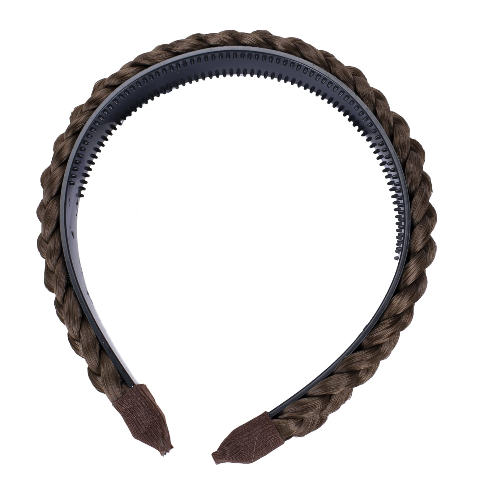 light brown # 12 HR8 : PRETTYSHOP Hair Band Plaited Braid Headband Hairpiece light brown # 12 HR8