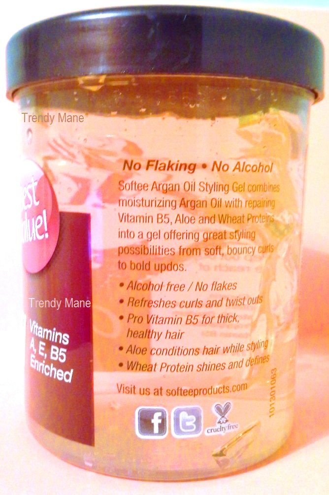 Softee Argan Oil Styling Gel 8 Oz