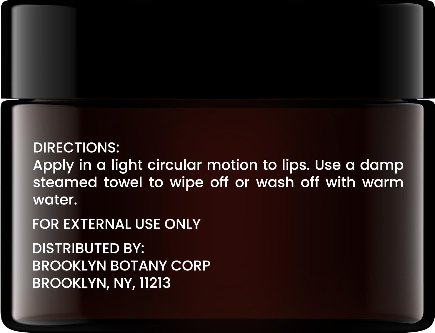 Brooklyn Botany Lip Scrub Exfoliator 1 oz – Lip Moisturizer for Dry Lips and Chapped Lips – Gentle Lip Exfoliator for Smooth and Brighter Lips – Peppermint Flavor