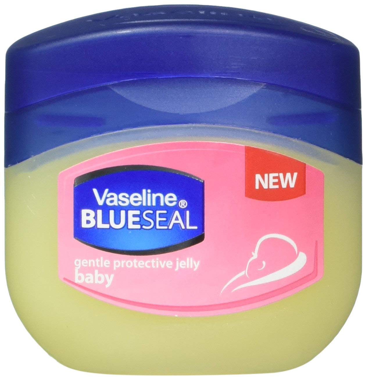 Set of Six Vaseline Baby Gentle Protective Petroleum Jelly- Travel Size, 1.7 Oz, 6 Count (Pack of 1)
