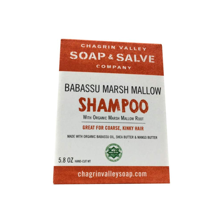 Chagrin Valley Soap & Salve Organic Natural Shampoo Bar (Babassu Marsh Mallow, 1 Bar)