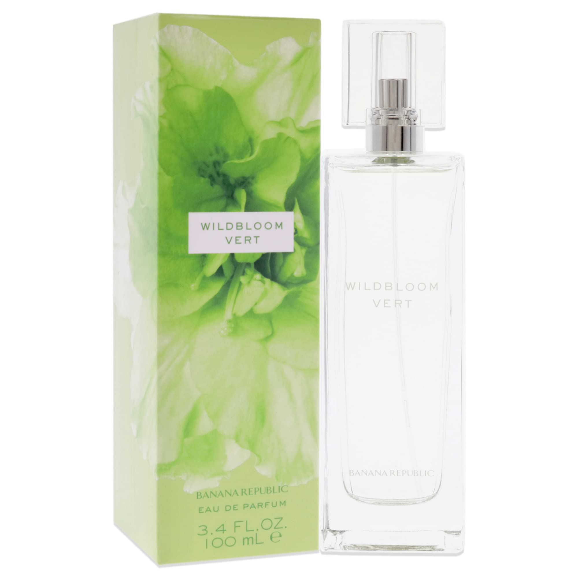 BANANA REPUBLIC Wildbloom Vert Eau De Parfum Spray for Women, 3.4 Fl Oz, multi