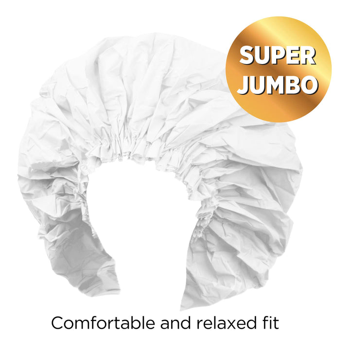 Donna Premium Collection Super Jumbo Shower Cap White 22163 by Donna Collection