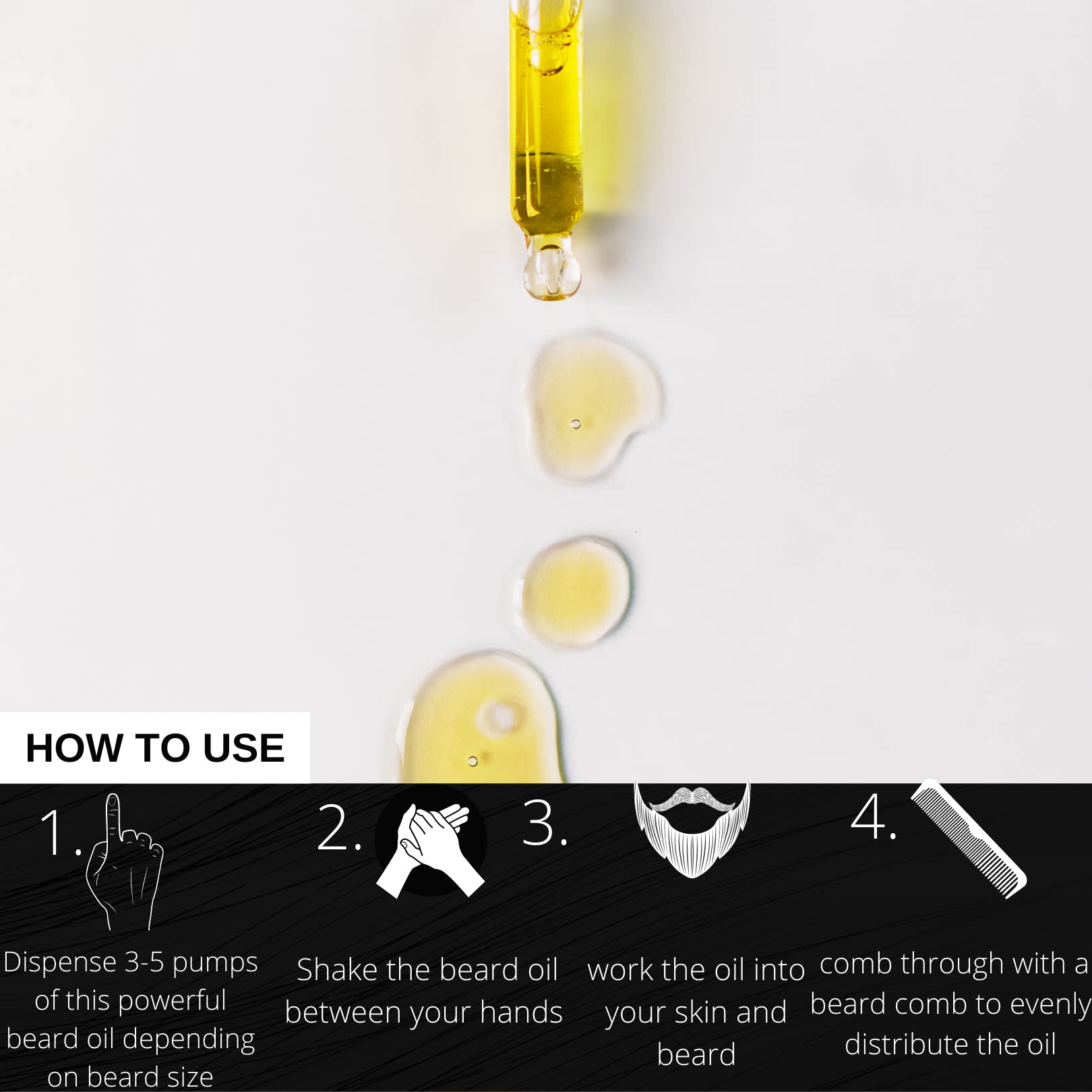 Bahawat Beard Oil Cedar Orange - Beard Oil Conditioner & Softener, Eliminates Beard Itch, Promote a Healthy, Full Beard, Natural Ingredients, 2 ounce.