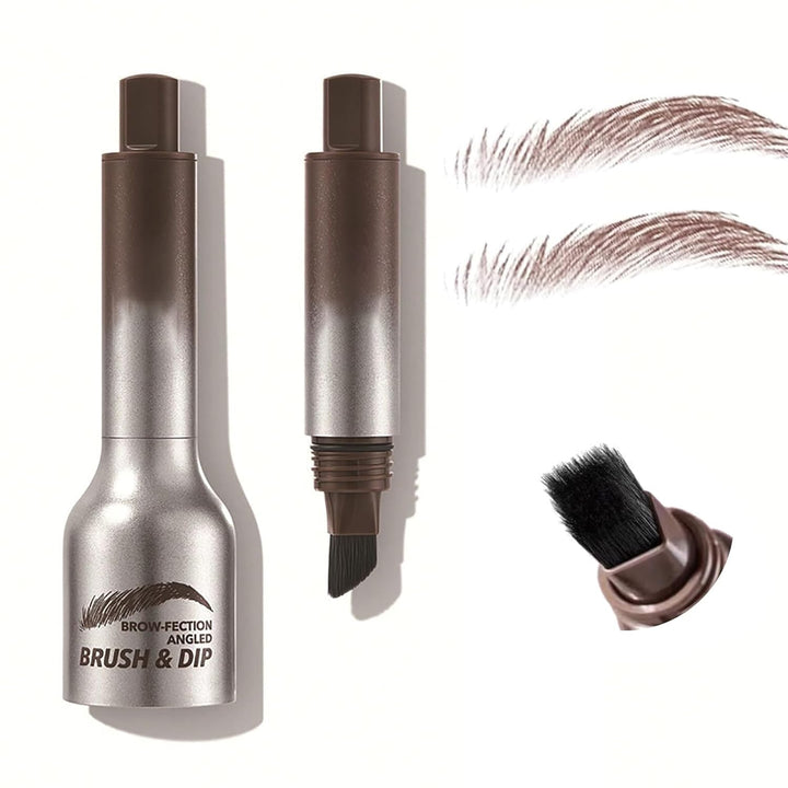 Brow Brush,Brow Fection 4d Eyebrow Pen,Instant Brow Brush,Liquid Eyebrow Brush,Long Lasting Quick Drying (Chocolate)