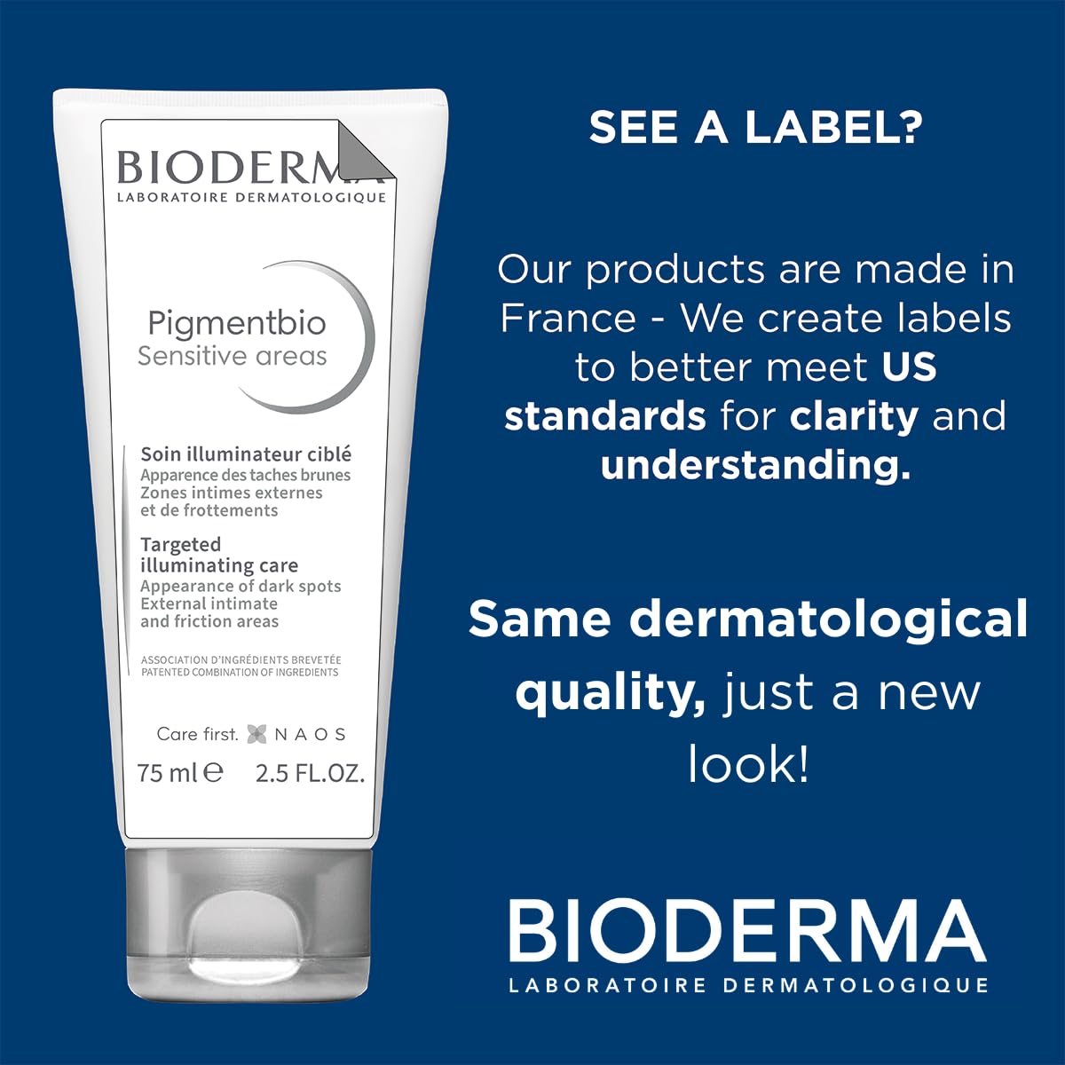Bioderma Pigmentbio Sensitive Areas Unified And Brightened Skin Tone Even For The Most Delicate Areas -75ml