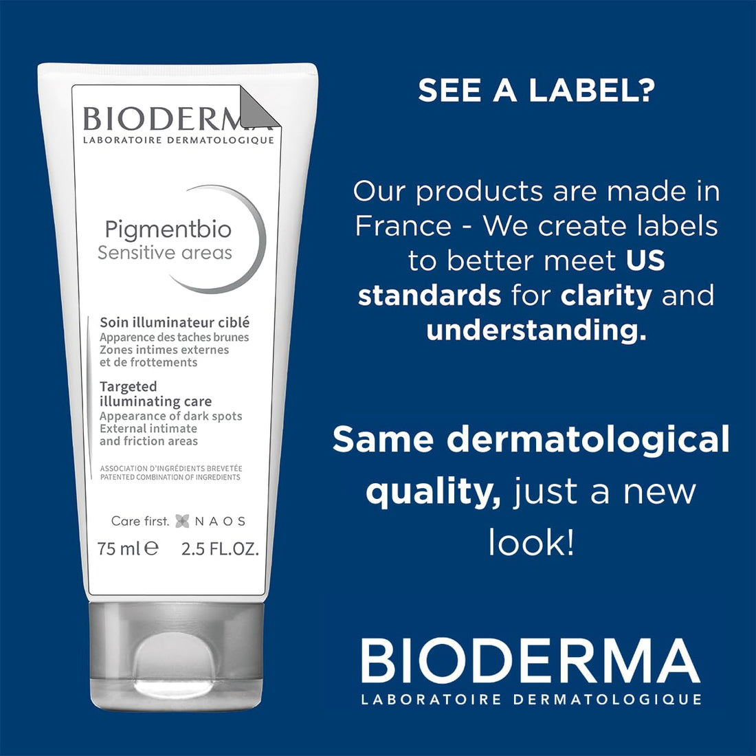 Bioderma Pigmentbio Sensitive Areas Unified And Brightened Skin Tone Even For The Most Delicate Areas -75ml
