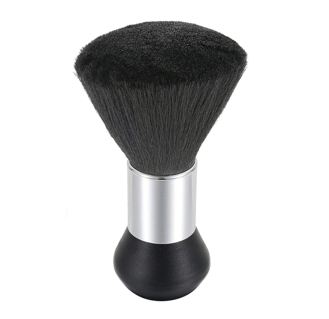 Healthcom Barber Neck Duster Brush Hair Cutting Kits Hair Salon Hair Removal Brush Professional Broken Hairbrush Haircut Special Cleaning Brush,Black