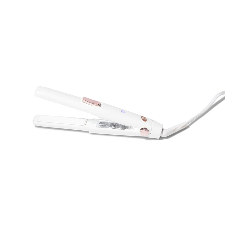 T3 SinglePass Compact Flat Iron, White/Rose Gold, 18 oz.