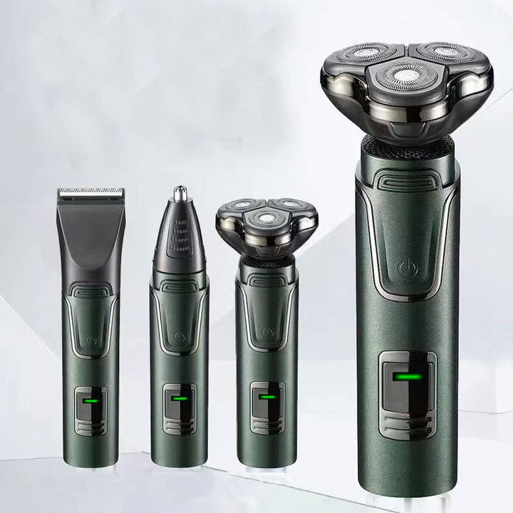 HPLRZXI Rechargeable Cordless 4D Electric Shaver, Mens Electric Shaver Wet Dry IPX7 Waterproof with Nose Trimmer Sideburns Trimmer.