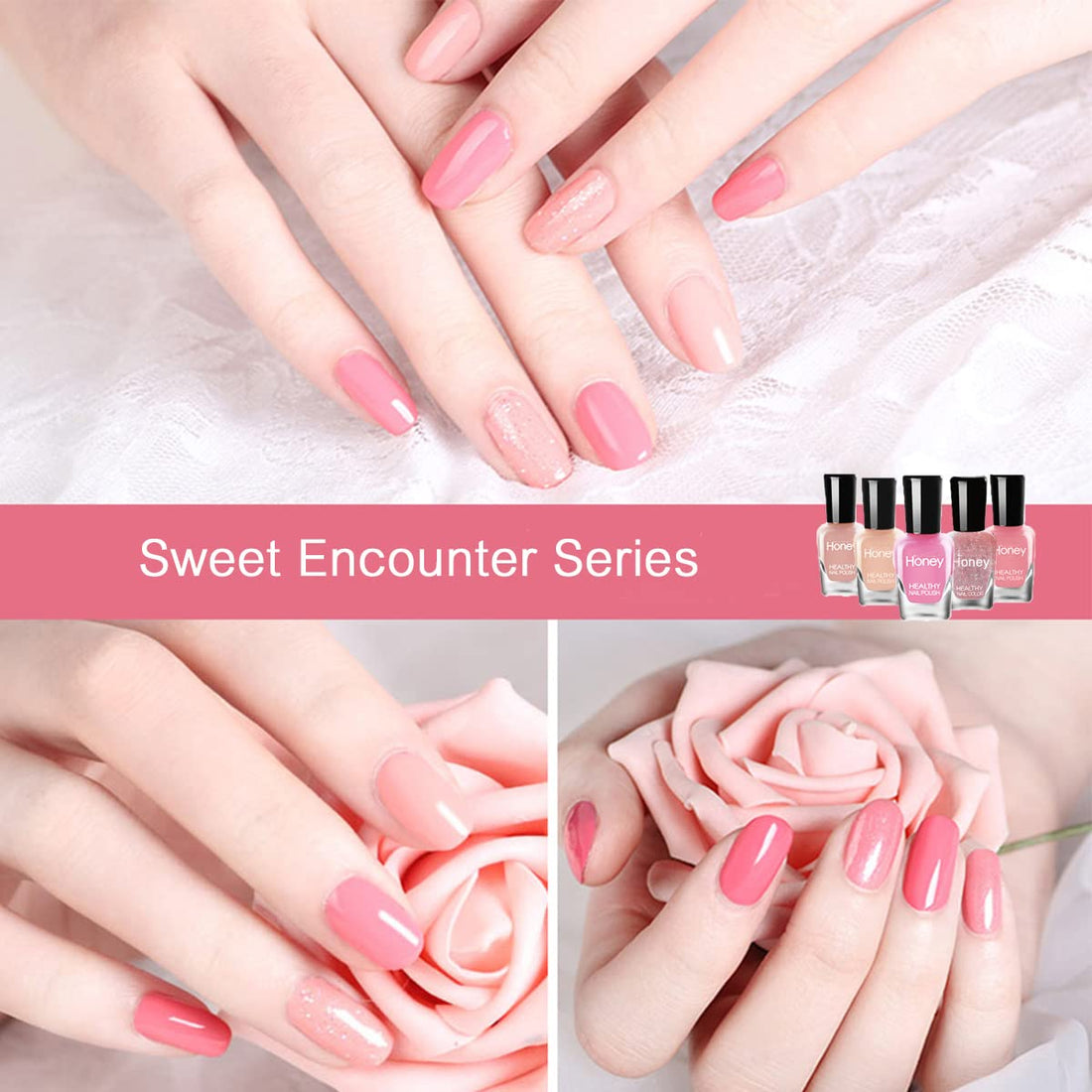 Tophany Non Toxic Nail Polish Set, Easy Peel Off and Fast Dry Nail Polish Set for Pack, Eco Friendly & Organic Water Based Nail Polish for Women,Teens (6 Bottles, 5ML)