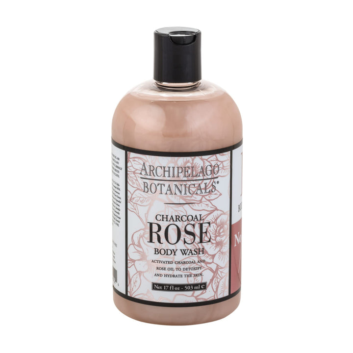 Archipelago Charcoal Rose Body Wash, 17 Fl Oz